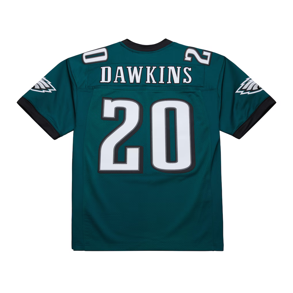 BIPIHUC P.Eagles #20 Brian Dawkins Mitchell & Ness Green 2007 Authentic Throwback Retired Player Stitched Puhic Jersey
