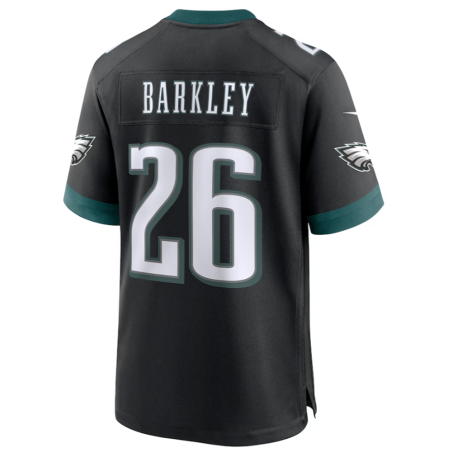 BIPIHUC P.Eagles #26 Saquon Barkley Black Alternate Game Jersey Stitched American Stitched Jersey