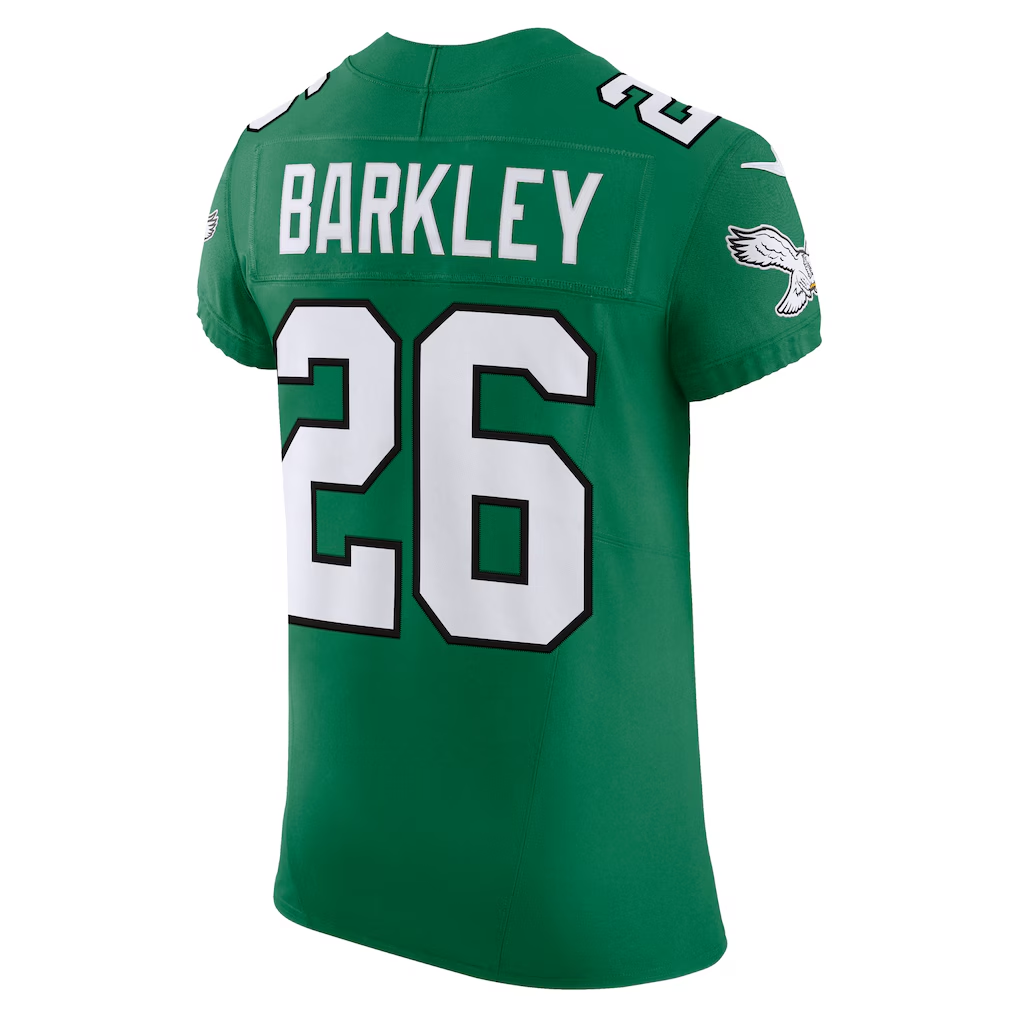 BIPIHUC P.Eagles #26 Saquon Barkley Kelly Green Alternate Vapor F.U.S.E. Elite Stitched Jerseys