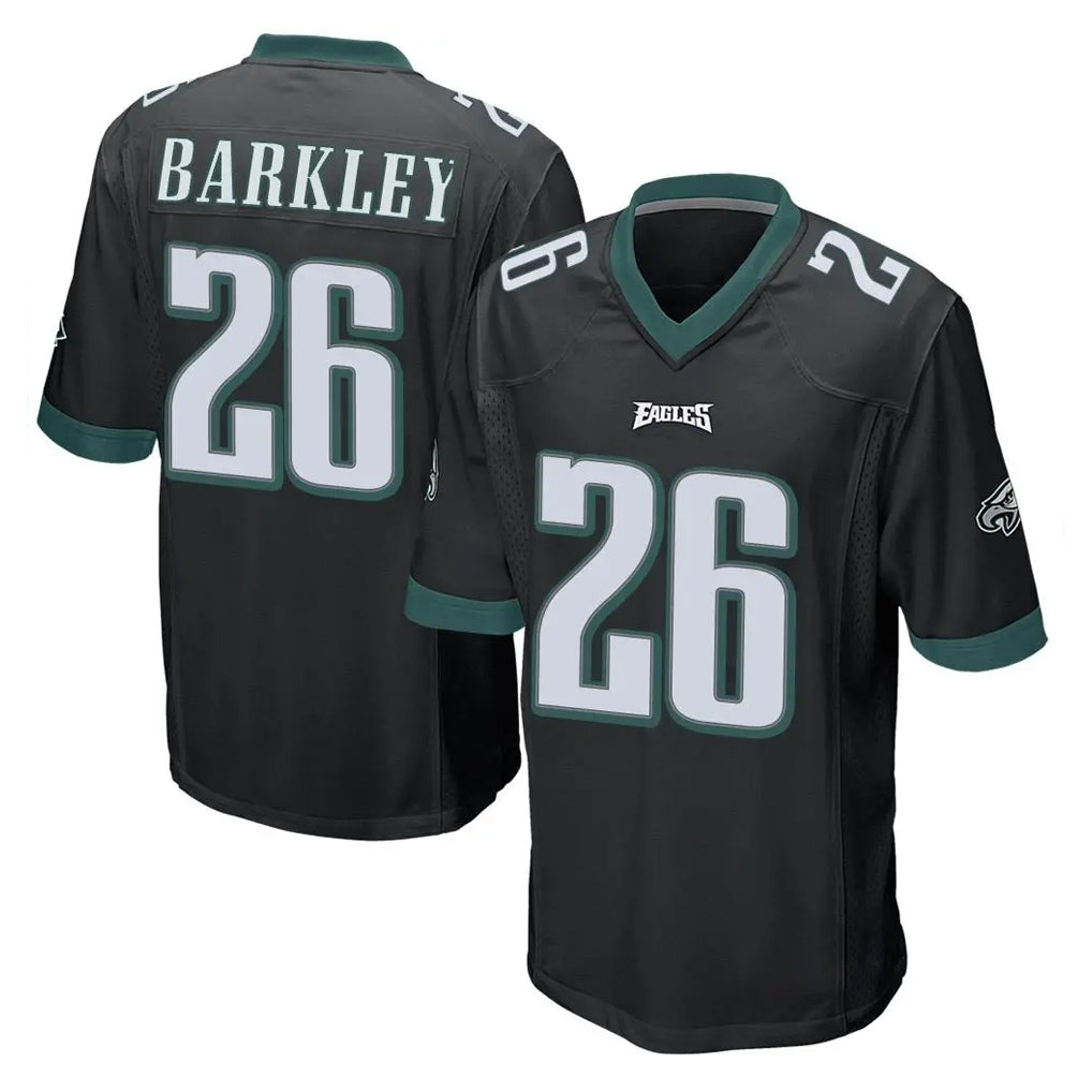 BIPIHUC P.Eagles #26 Saquon Barkley Player Black Home Game Stitched Jerseys