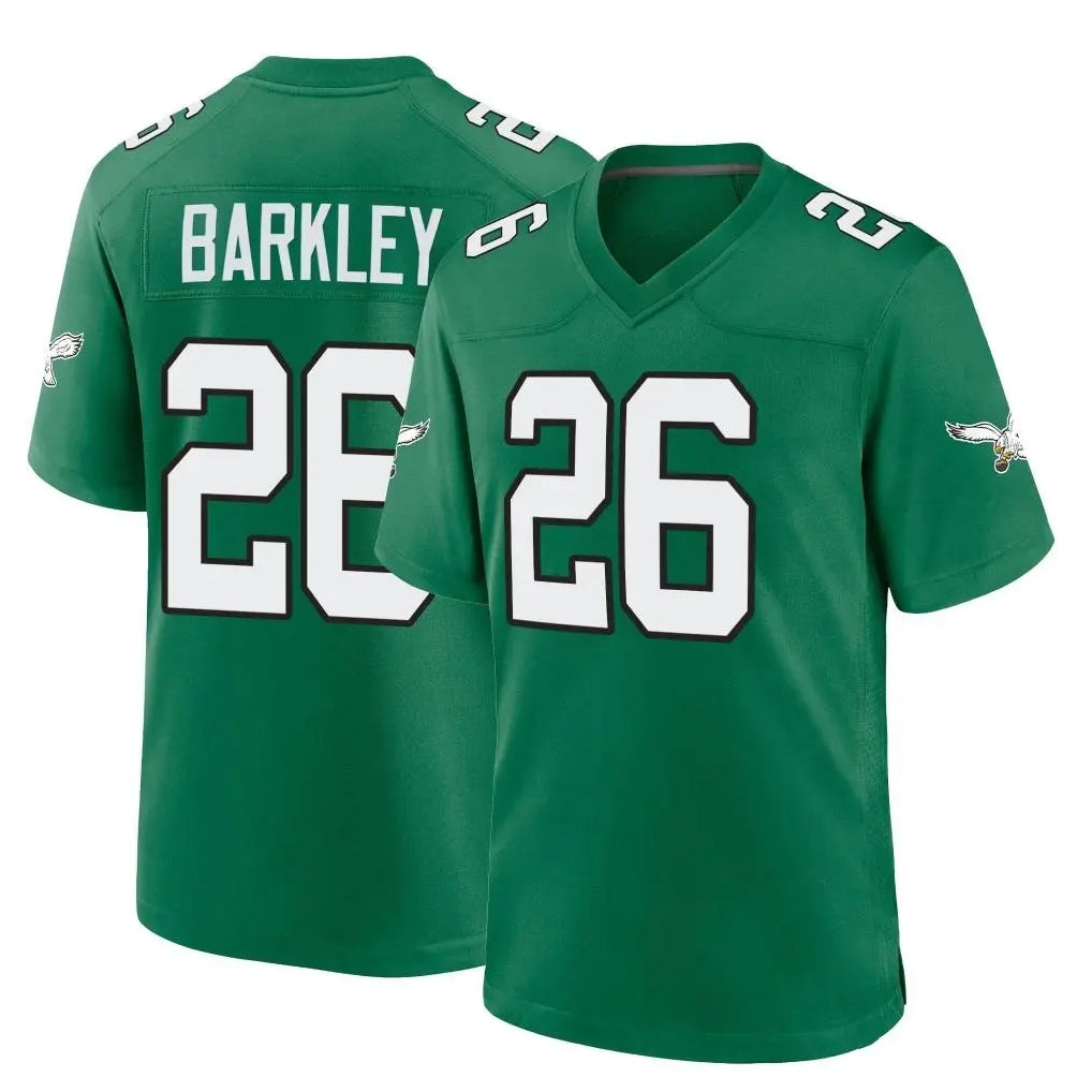 BIPIHUC P.Eagles #26 Saquon Barkley Player Green Kelly Alternate Home Game Stitched Jerseys