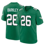 BIPIHUC P.Eagles #26 Saquon Barkley Player Green Kelly Alternate Home Game Stitched Jerseys