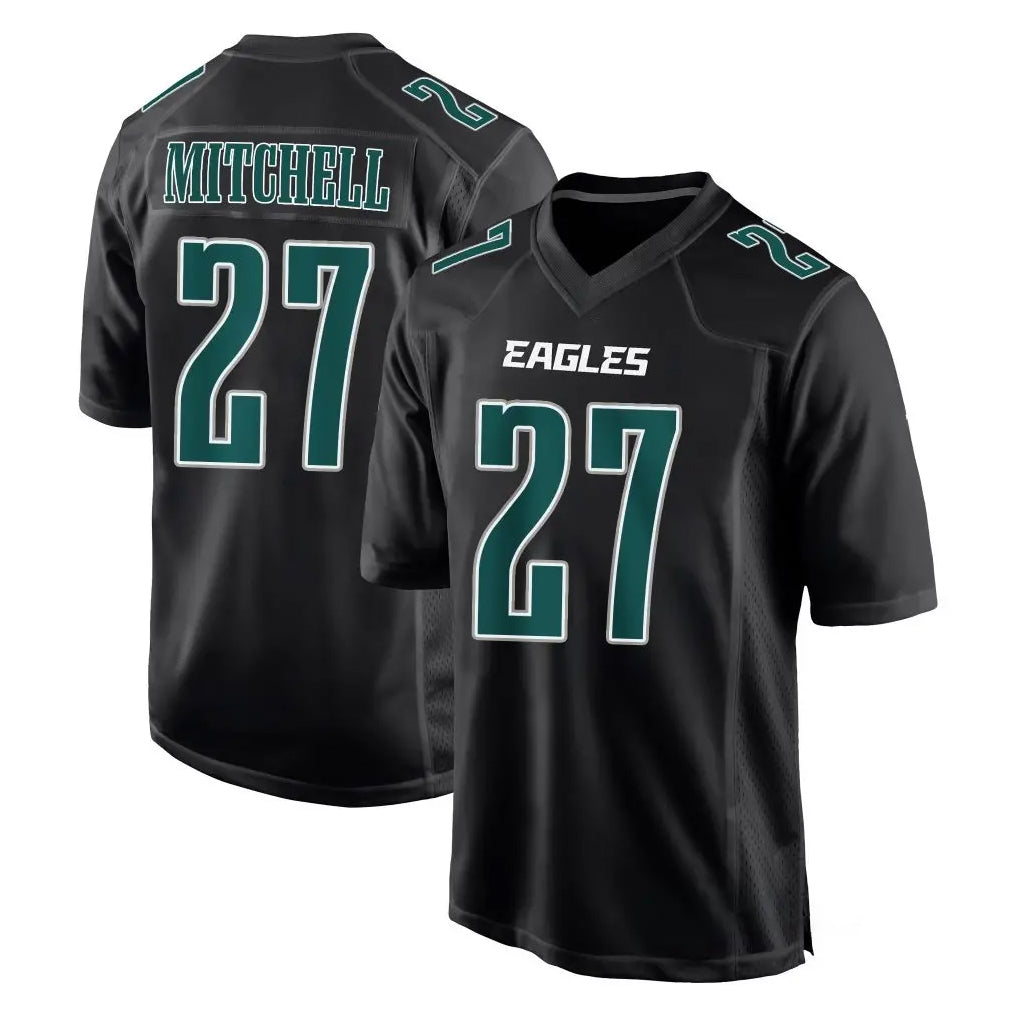 BIPIHUC P.Eagles #27 Quinyon Mitchell Player Carbon Black Fashion Home Game Stitched Jerseys