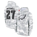 BIPIHUC P.Eagles #27 Quinyon Mitchell Player Military Hoodie Arctic Camo Salute To Service Stitched Jerseys