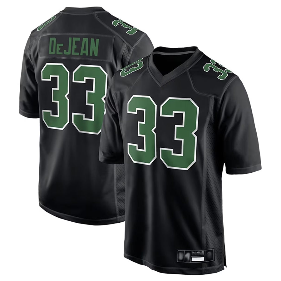 BIPIHUC P.Eagles #33 Cooper DeJean Player Black Carbon Kelly Stitched Jerseys