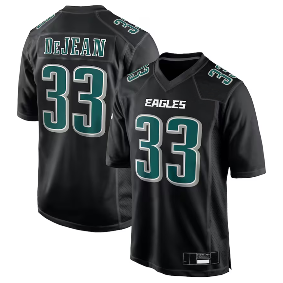 BIPIHUC P.Eagles #33 Cooper DeJean Player Carbon Black Super Bowl LIX Fashion Game Player Stitched Jerseys
