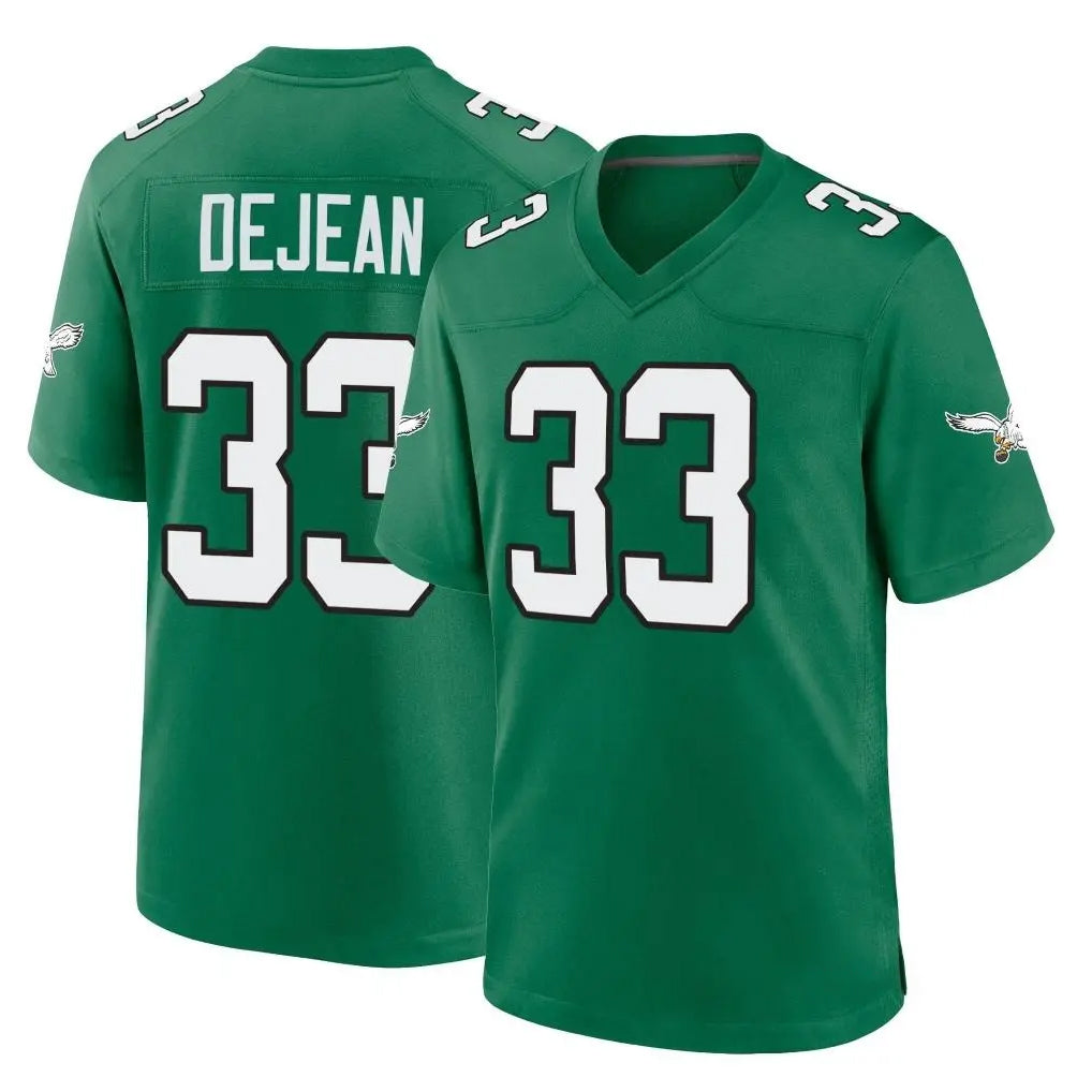 BIPIHUC P.Eagles #33 Cooper DeJean Player Green Kelly Alternate Home Game Stitched Jerseys