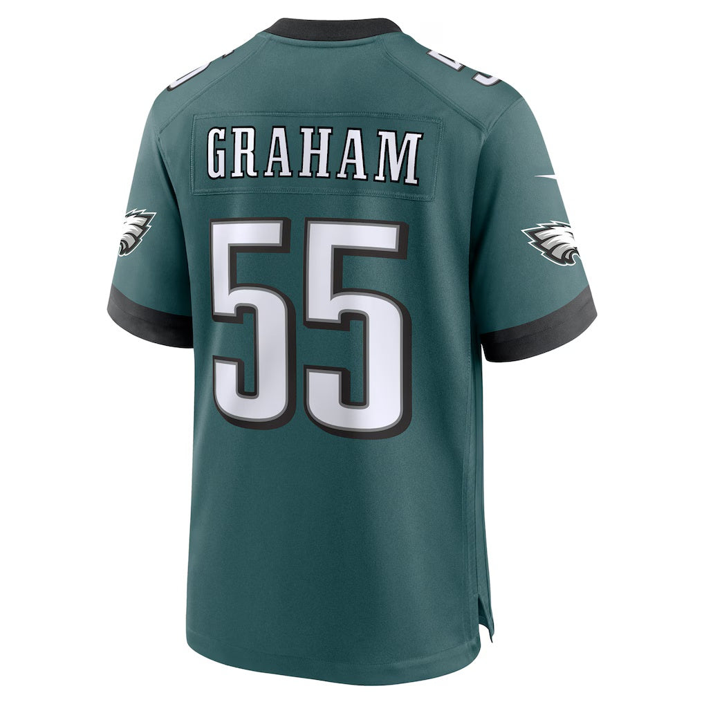 BIPIHUC P.Eagles #55 Brandon Graham Midnight Green Team Game Stitched Jerseys