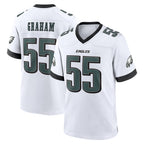BIPIHUC P.Eagles #55 Brandon Graham Player White Home Game Stitched Jerseys