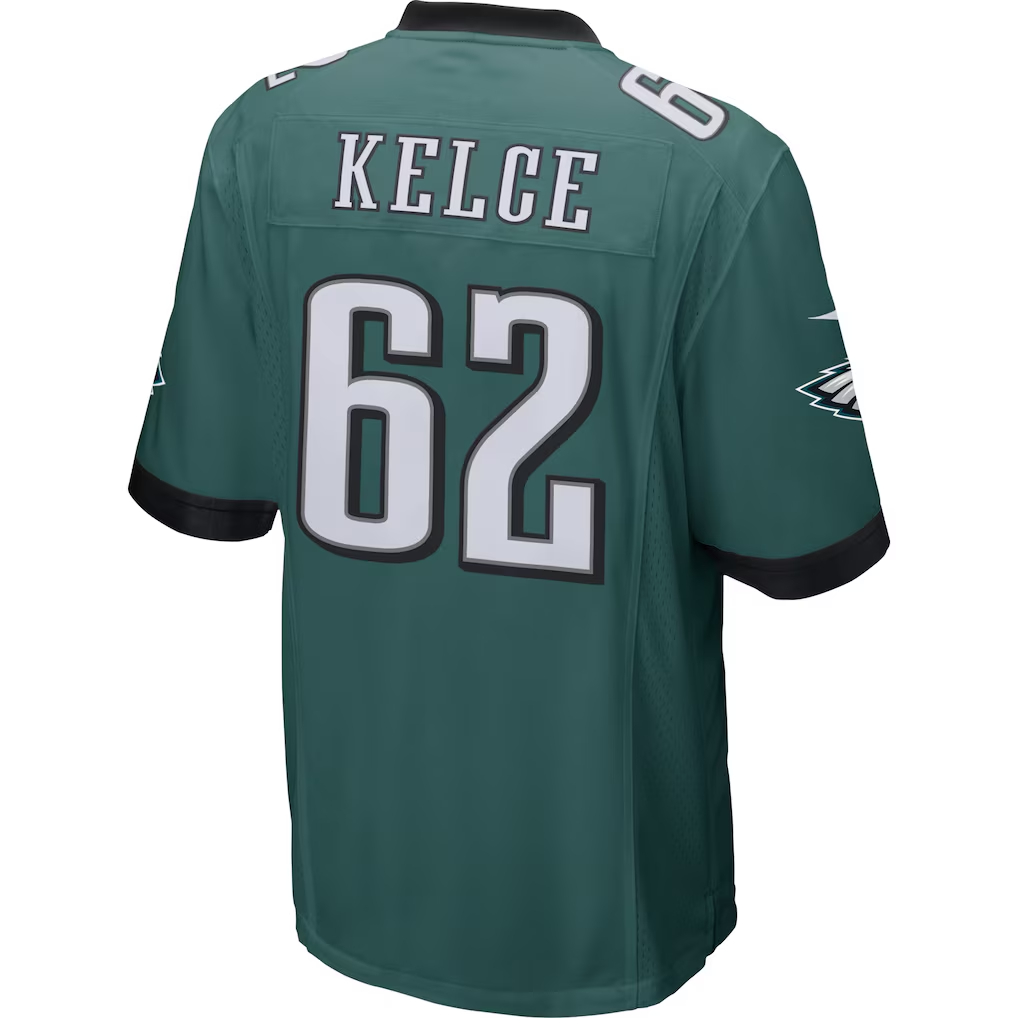 BIPIHUC P.Eagles #62 Jason Kelce Midnight Green Game Stitched Jerseys