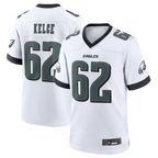 BIPIHUC P.Eagles #62 Jason Kelce White White Game Stitched American Stitched Jerseys