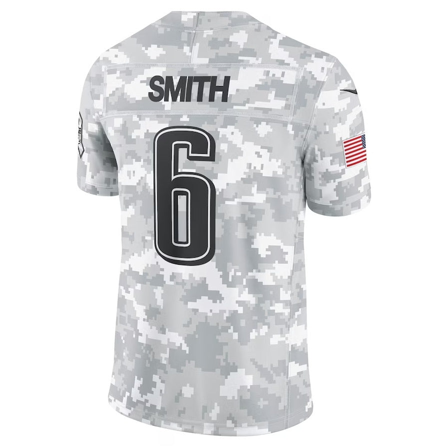 BIPIHUC P.Eagles #6 DeVonta Smith Arctic Camo 2024 Salute to Service Limited Stitched Jerseys