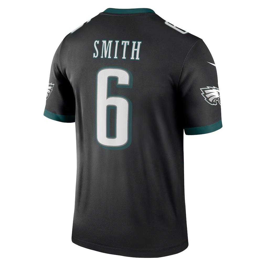 BIPIHUC P.Eagles #6 DeVonta Smith Black Legend Player Performance Top Stitched Jerseys