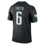 BIPIHUC P.Eagles #6 DeVonta Smith Black Legend Player Performance Top Stitched Jerseys