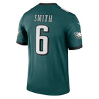 BIPIHUC P.Eagles #6 DeVonta Smith Green Legend Player Performance Top Stitched Jerseys