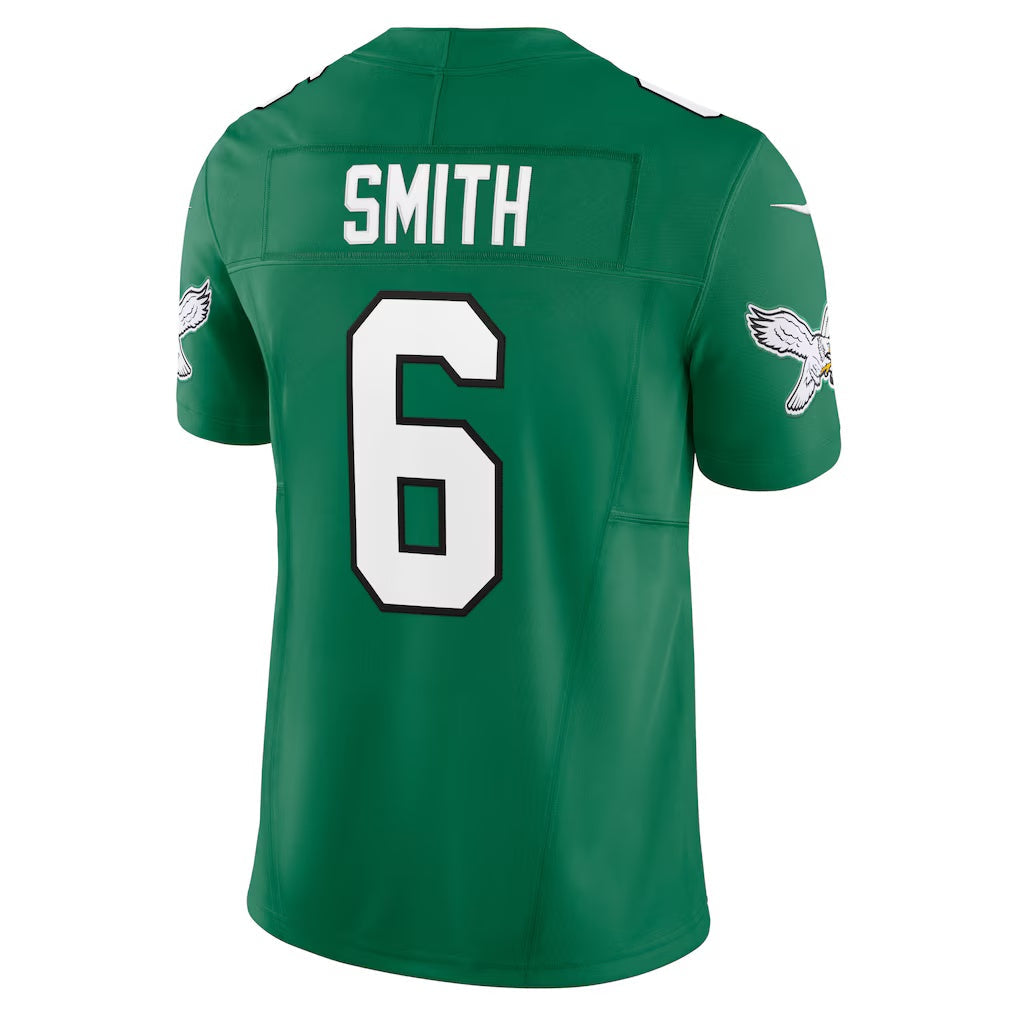 BIPIHUC P.Eagles #6 DeVonta Smith Kelly Green Vapor F.U.S.E. Limited Stitched Jerseys