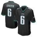 BIPIHUC P.Eagles #6 DeVonta Smith Player Black Home Game Stitched Jerseys