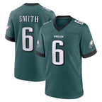 BIPIHUC P.Eagles #6 DeVonta Smith Player Green Home Game Stitched Jerseys