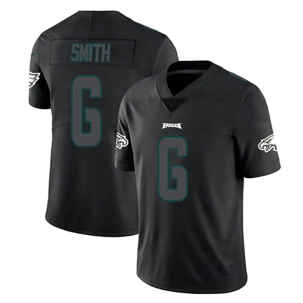 BIPIHUC P.Eagles #6 DeVonta Smith Player Limited Black Impact Home Game Stitched Jerseys
