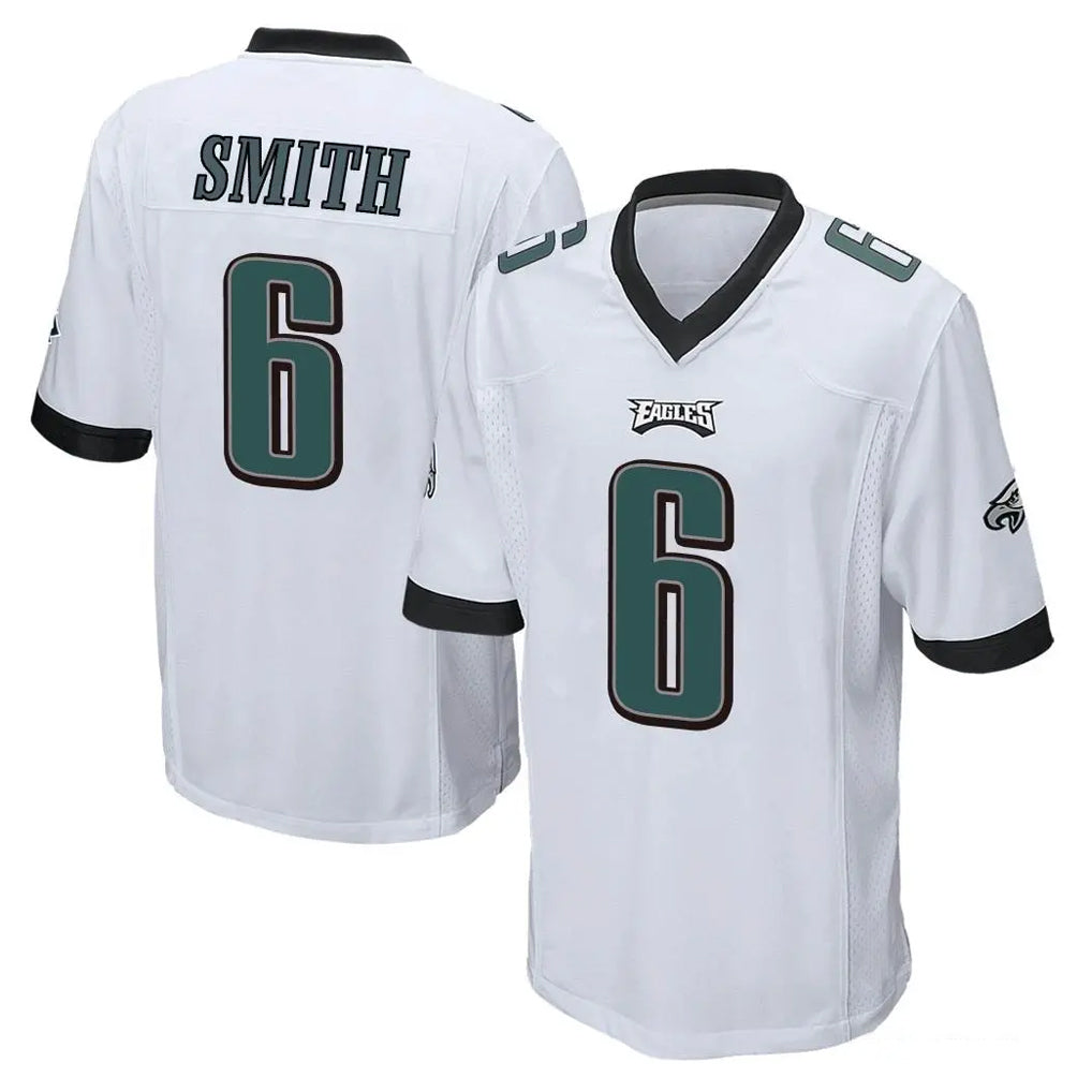 BIPIHUC P.Eagles #6 DeVonta Smith Player White Home Game Stitched Jerseys