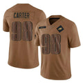 BIPIHUC P.Eagles #98 Jalen Carter Player Brown Salute To Service Limited Stitched Jerseys