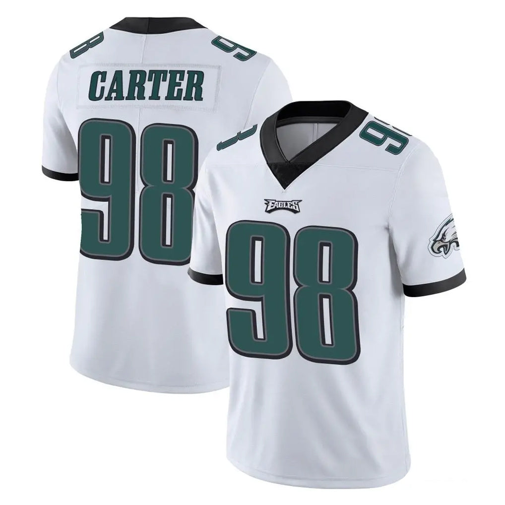BIPIHUC P.Eagles #98 Jalen Carter Player White Limited Vapor Untouchable Home Game Stitched Jerseys