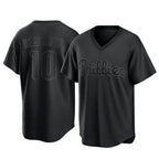 BIPIHUC P.Phillies #10 J.T. Realmuto Player Black Pitch Fashion Limited T-shirt Stitched Jerseys