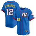 BIPIHUC P.Phillies #12 Kyle Schwarber Player Blue National League All-star Game Limited Stitched Jerseys