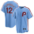 BIPIHUC P.Phillies #12 Kyle Schwarber Player Light Blue Home Game Stitched Jerseys