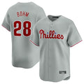 BIPIHUC P.Phillies #28 Alec Bohm Player Gray Home Limited Stitched Jerseys