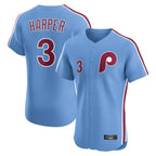 BIPIHUC P.Phillies #3 Bryce Harper Player Light Blue Home Limited Elite Stitched Jerseys