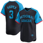 BIPIHUC P.Phillies #3 Bryce Harper Player Navy National League All-Star Limited Game Stitched Jerseys