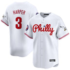 BIPIHUC P.Phillies #3 Bryce Harper Player White Phillies & Eagles Vapor Premier Limited Stitched Jersey