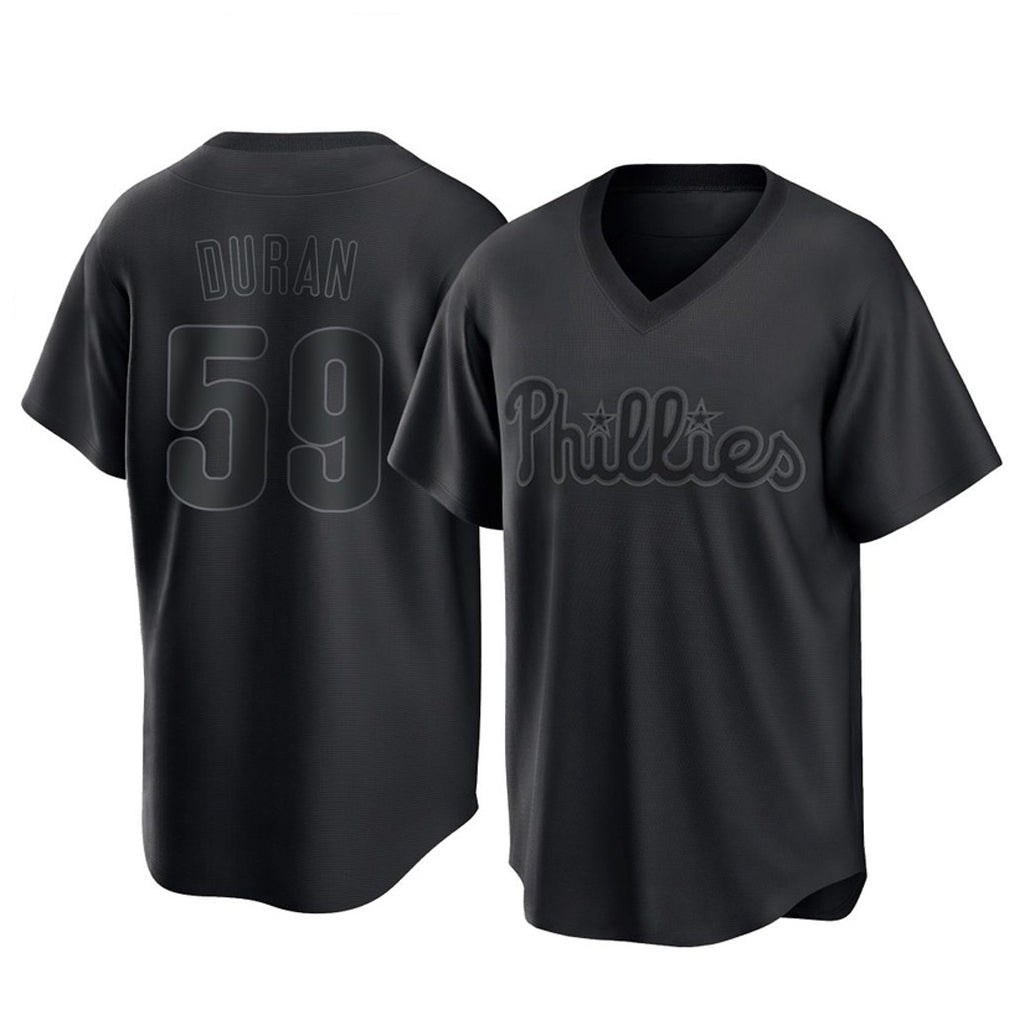BIPIHUC P.Phillies #59 Jhoan Duran Player Black Pitch Fashion Limited T-shirt Stitched Jerseys