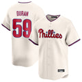 BIPIHUC P.Phillies #59 Jhoan Duran Player Cream Home Limited Stitched Jerseys