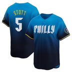 BIPIHUC P.Phillies #5 Bryson Stott Player Blue City Connect Home Limited Stitched Jerseys