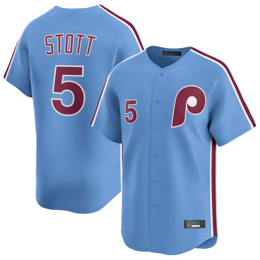 BIPIHUC P.Phillies #5 Bryson Stott Player Light Blue Home Limited Stitched Jerseys