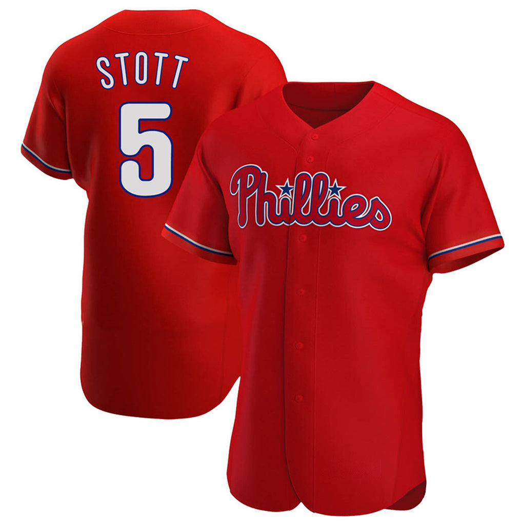 BIPIHUC P.Phillies #5 Bryson Stott Player Red Home Limited Elite Stitched Jerseys