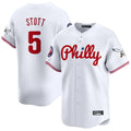 BIPIHUC P.Phillies #5 Bryson Stott Player White Phillies & Eagles Vapor Premier Limited Stitched Jerseys