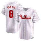 BIPIHUC P.Phillies #6 Ryan Howard Player White Home Limited Stitched Jerseys