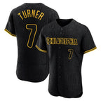 BIPIHUC P.Phillies #7 Trea Turner Player Black Snake Skin City Home Limited Elite Stitched Jerseys