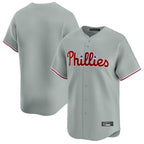 BIPIHUC P.Phillies Blank Player Gray Home Limited Stitched Jerseys