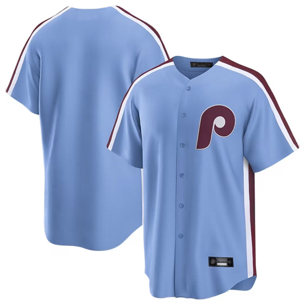 BIPIHUC P.Phillies Blank Player Light Blue Home Limited Stitched Jerseys