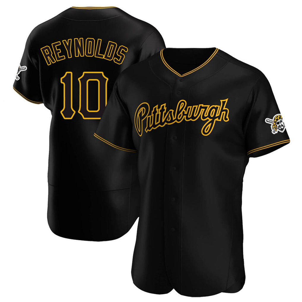 BIPIHUC P.Pirates #10 Bryan Reynolds Player Black Home Limited Elite Stitched Jerseys