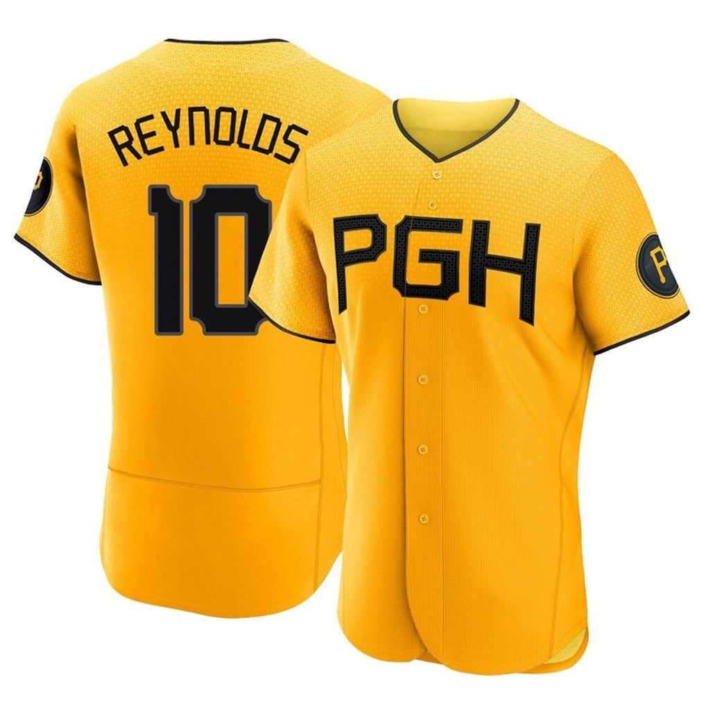 BIPIHUC P.Pirates #10 Bryan Reynolds Player Gold City Connect Home Limited Elite Stitched Jerseys