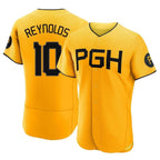 BIPIHUC P.Pirates #10 Bryan Reynolds Player Gold City Connect Home Limited Elite Stitched Jerseys