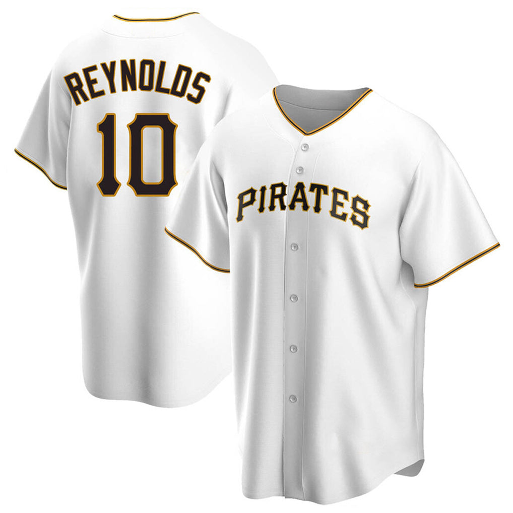 BIPIHUC P.Pirates #10 Bryan Reynolds Player White Home Game Stitched Jerseys