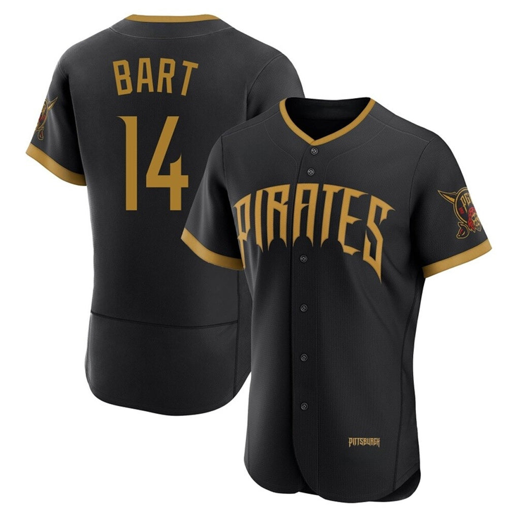 BIPIHUC P.Pirates #14 Joey Bart Player Black 2026 City Connect Home Limited Elite Stitched Jerseys