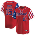 BIPIHUC P.Pirates #15 Oneil Cruz Player Red 2025 Independence Day Vapor Premier Limited Stitched Jerseys
