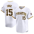 BIPIHUC P.Pirates #15 Oneil Cruz Player White Home Limited Stitched Jerseys